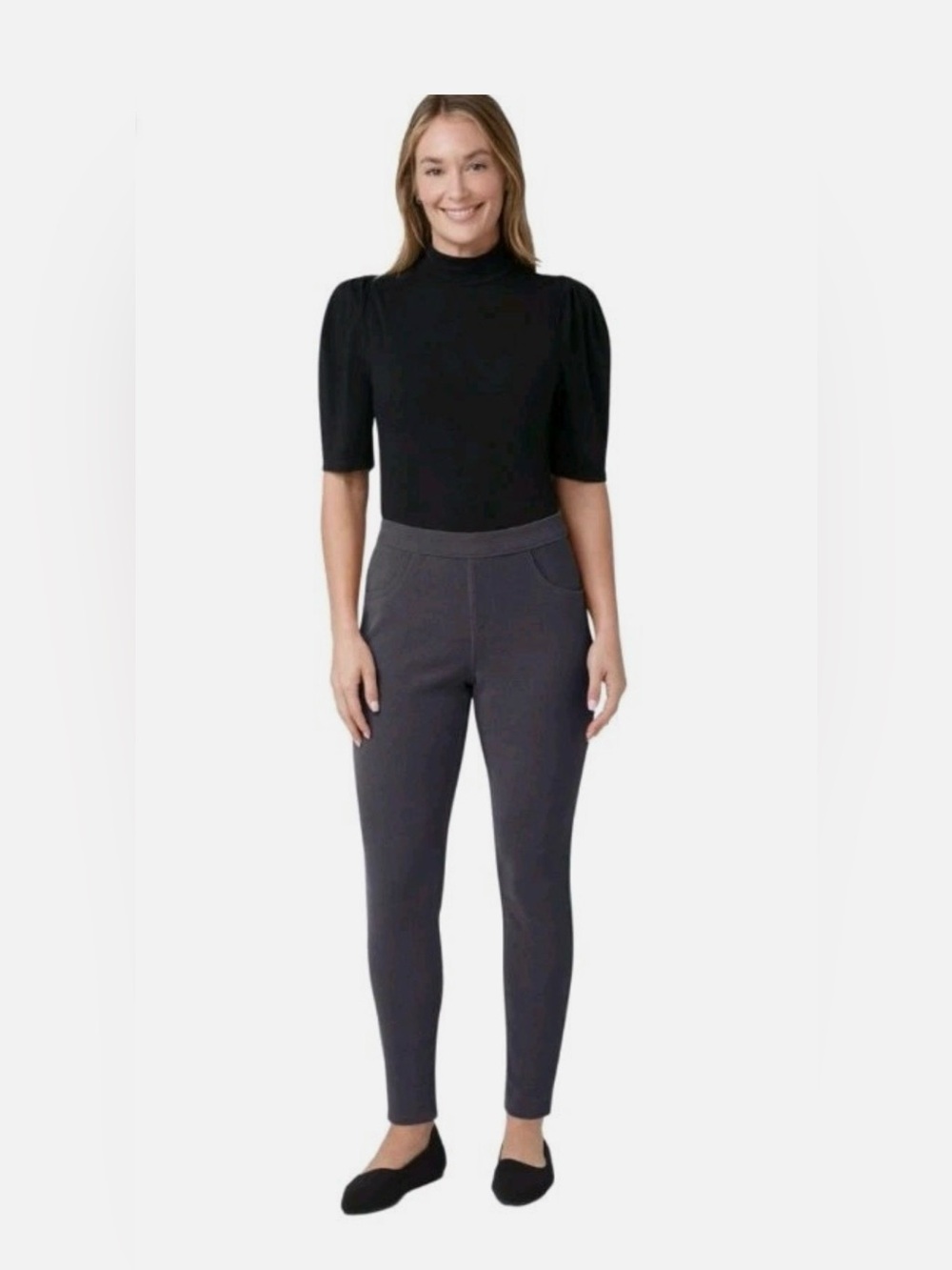 New Hue
Women's High-Rise Butter Twill Denim Leggings
